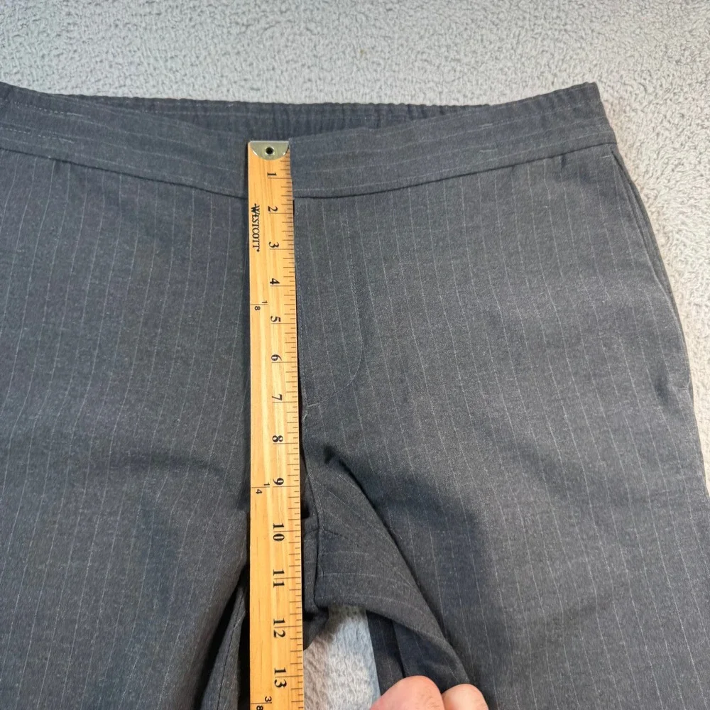 Banana Republic Mason Athletic Tapered Pant 32x32 Gray Pinstripe Dress Slacks